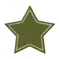 Green Chipboard Star 2 - A Digital Scrapbooking Shape Embellishment Asset by Marisa Lerin