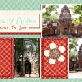 Temples of Angkor: Prasat Ta Som - A Digital Scrapbook Page by Marisa Lerin
