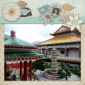 Temple of Supreme Bliss 2 - A Digital Scrapbook Page by Marisa Lerin