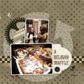 A Belgian Waffle - A Digital Scrapbook Page by Marisa Lerin