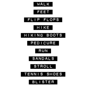 Feet Labels Digital Scrapbooking Free Download - black white ...