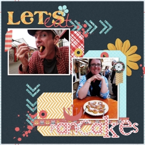 Let&#039;s Eat Pancakes - a digital scrapbook page by Marisa Lerin