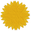 Tissue Paper Flower - yellow - a digital scrapbooking flower embellishment by Marisa Lerin