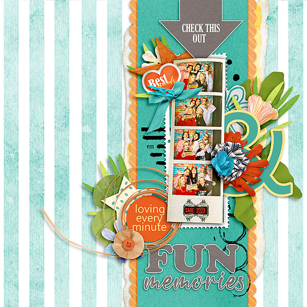 digital scrapbook layout