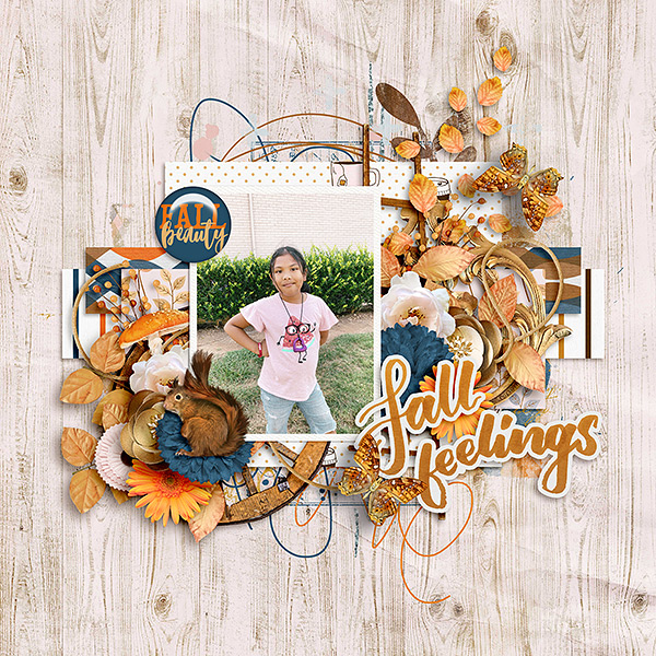 digital scrapbook layout