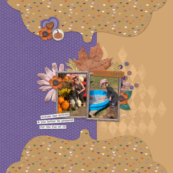 digital scrapbook layout