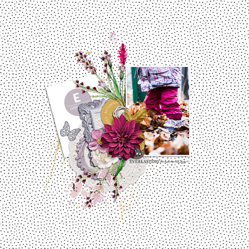 digital scrapbook layout