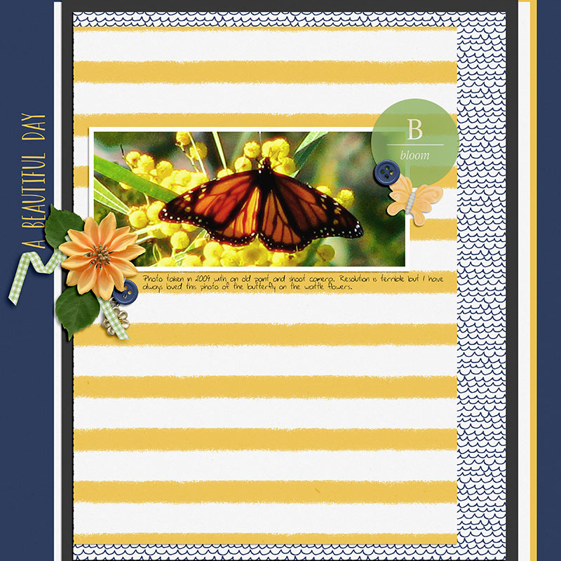 digital scrapbook layout