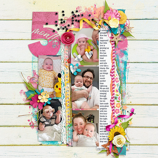 digital scrapbook layout