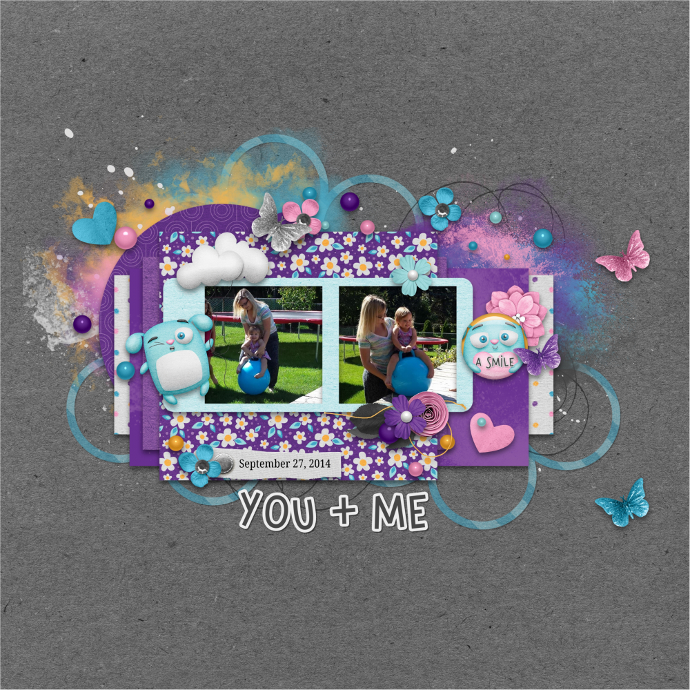 digital scrapbook layout