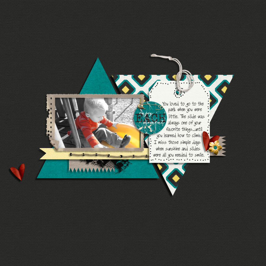 digital scrapbook layout