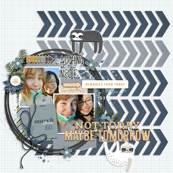 digital scrapbook layout