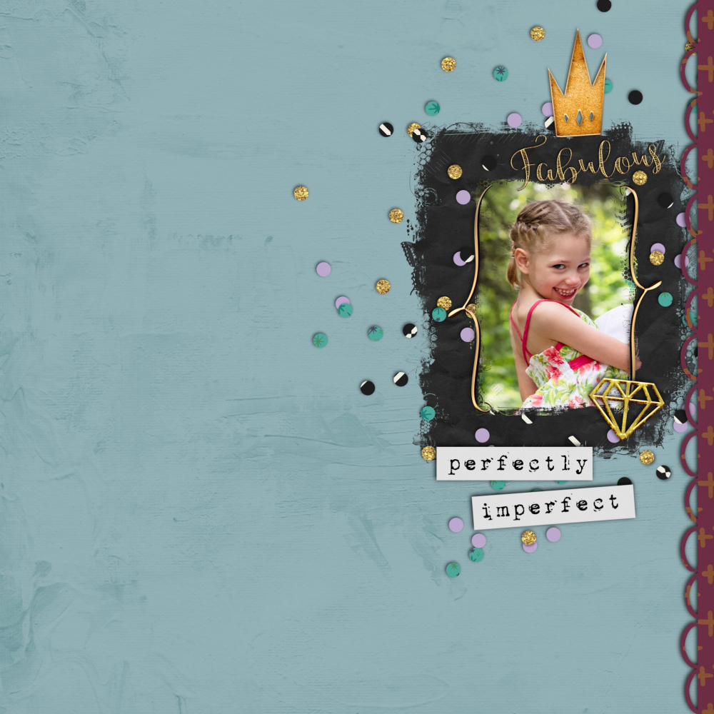 digital scrapbook layout