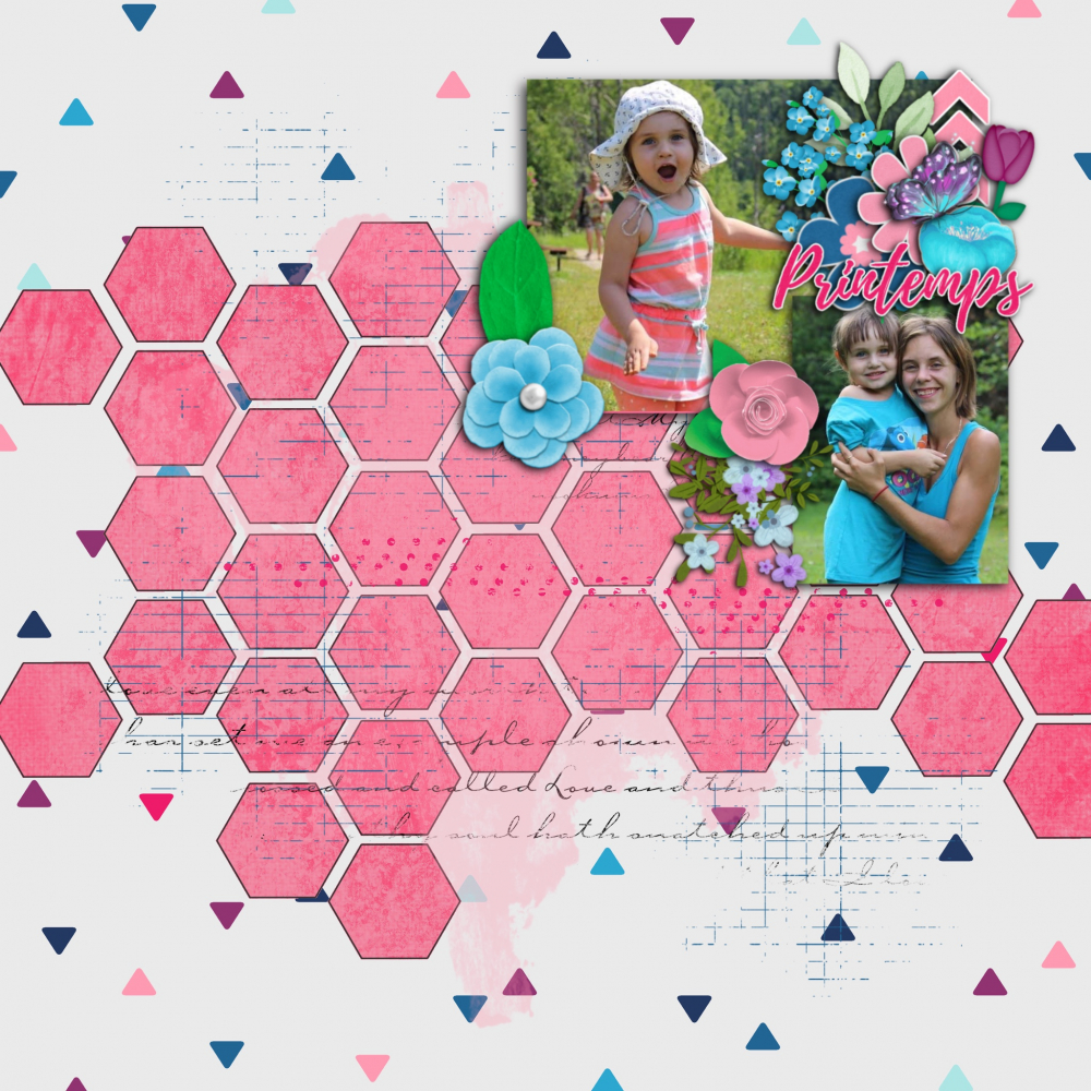 digital scrapbook layout