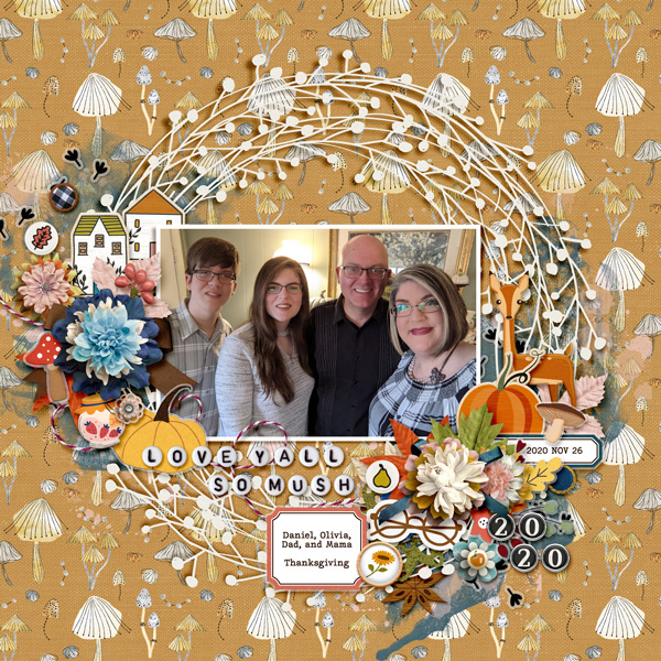 digital scrapbook layout