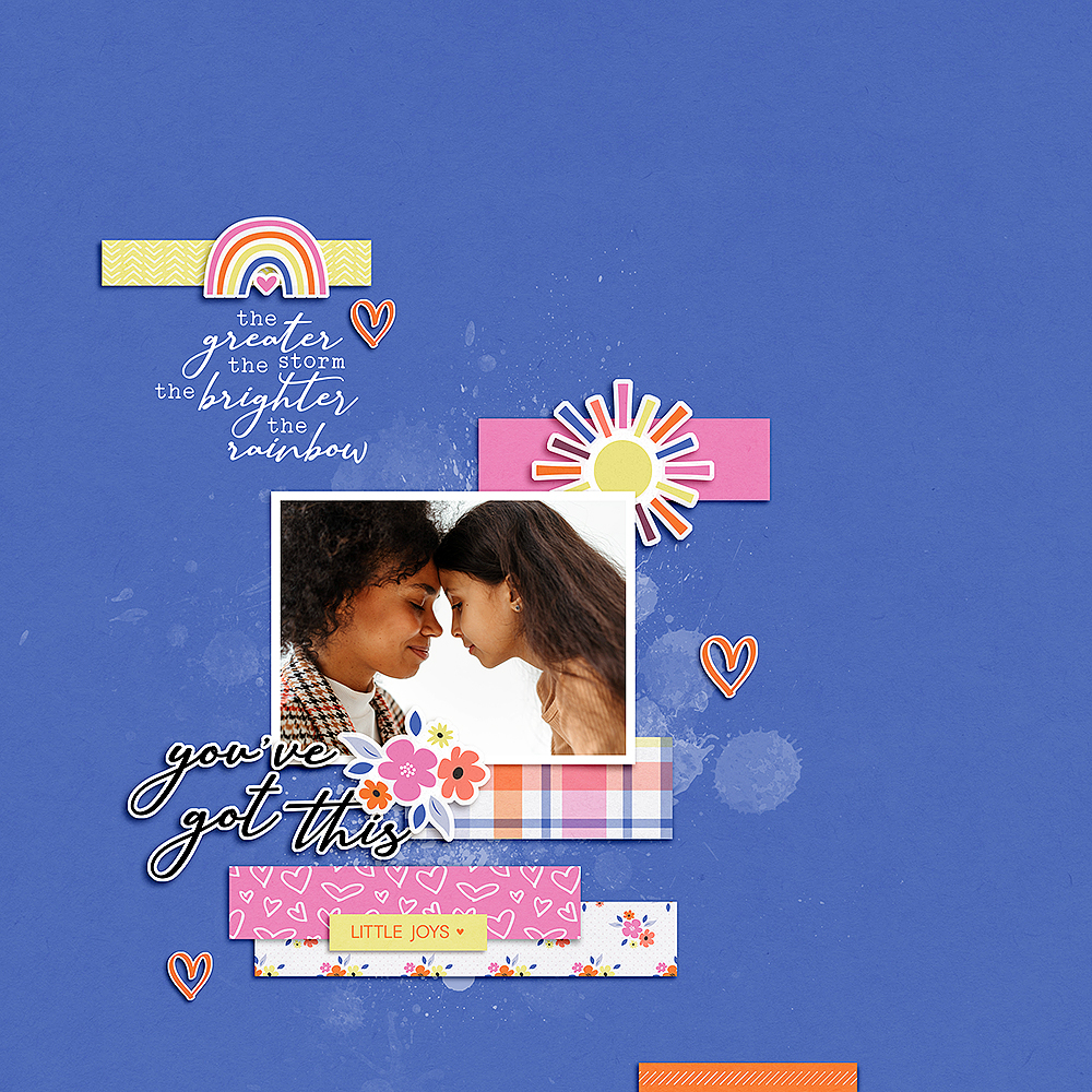 digital scrapbook layout