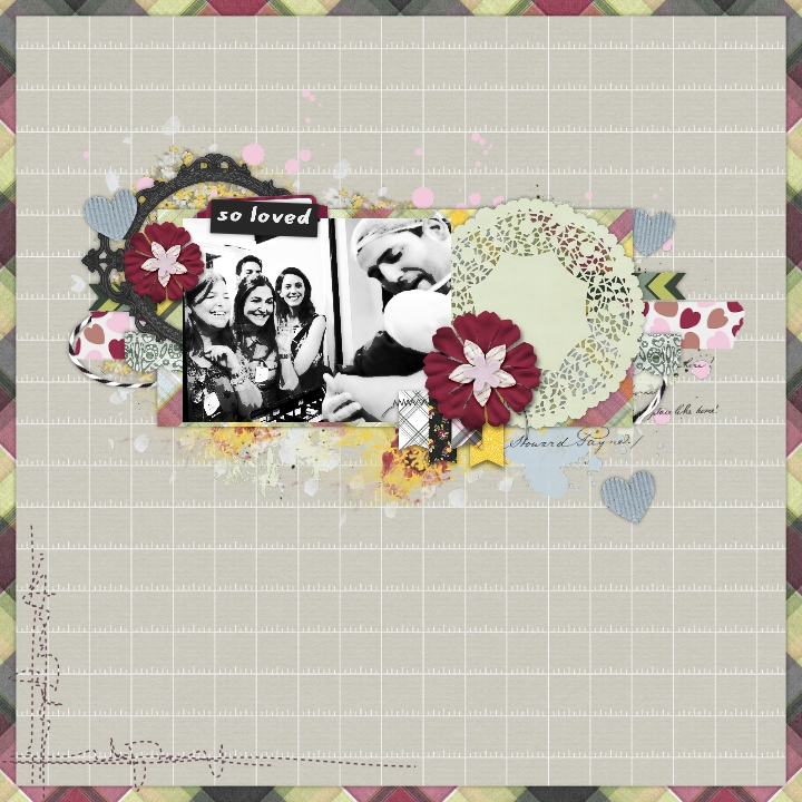 digital scrapbook layout