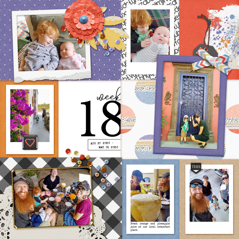 digital pocket scrapbooking layout 