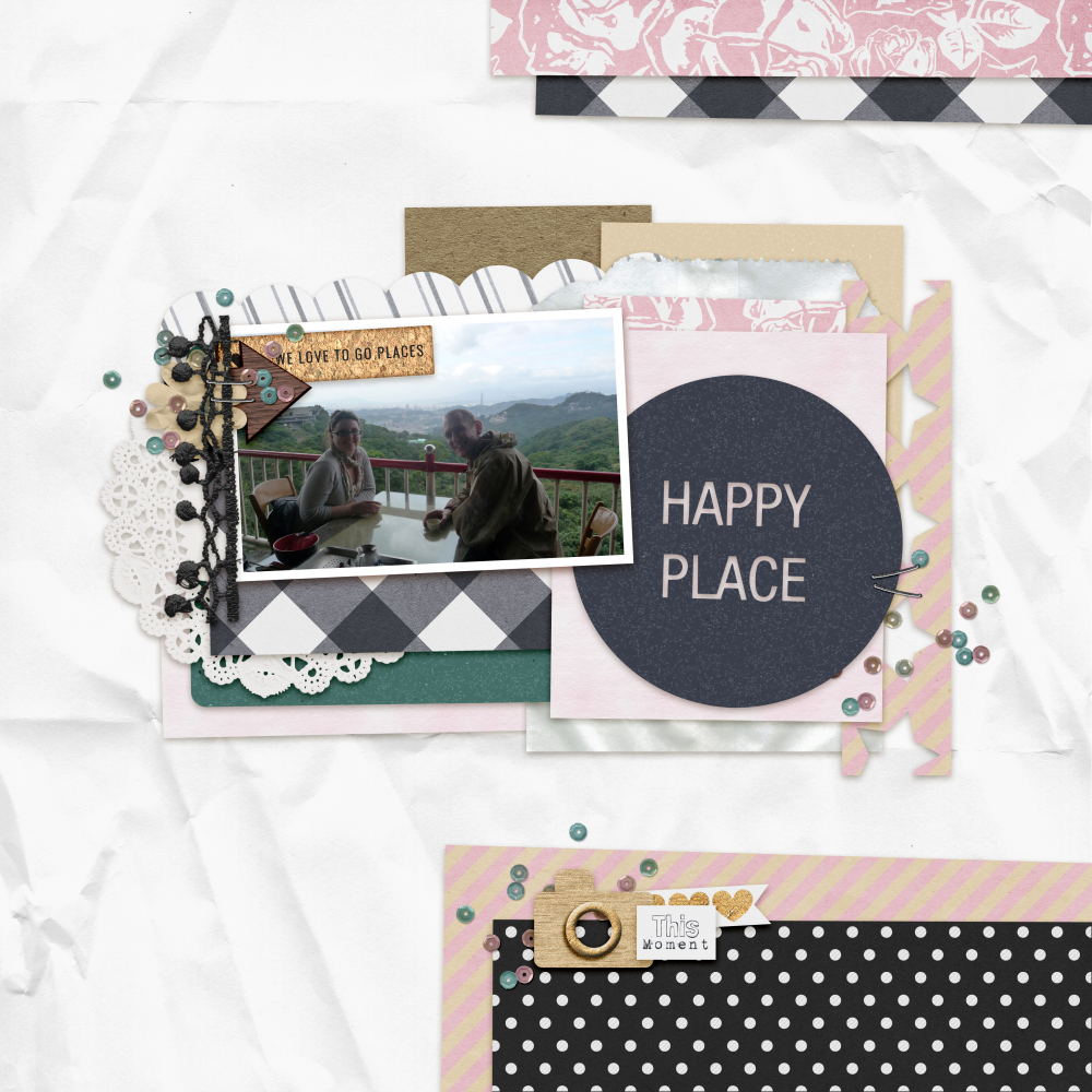 digital scrapbook layout