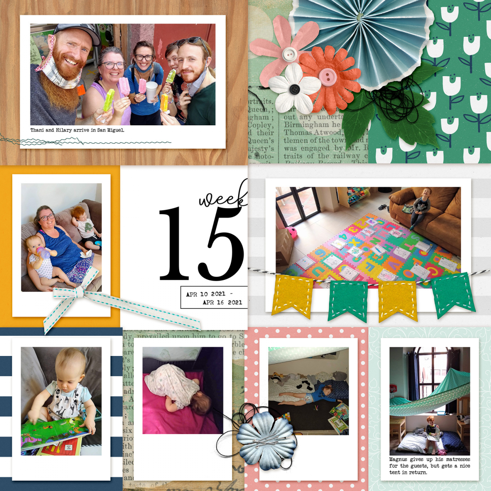 include your bad photos easily in this digital scrapbooking layout