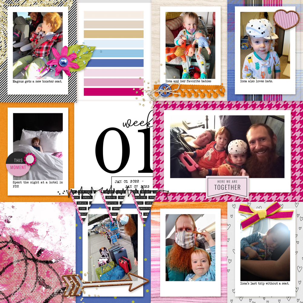 digital pocket scrapbooking layout 