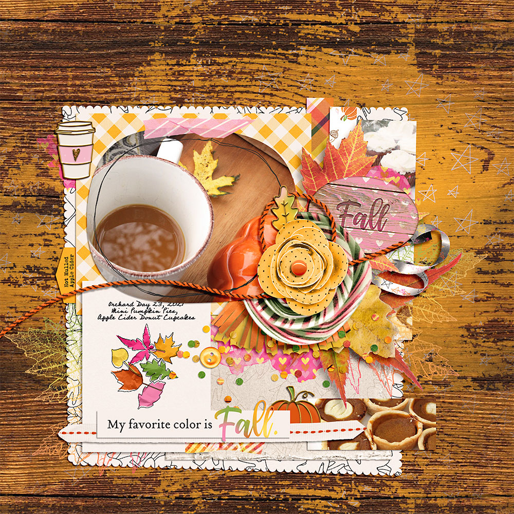 digital scrapbook layout