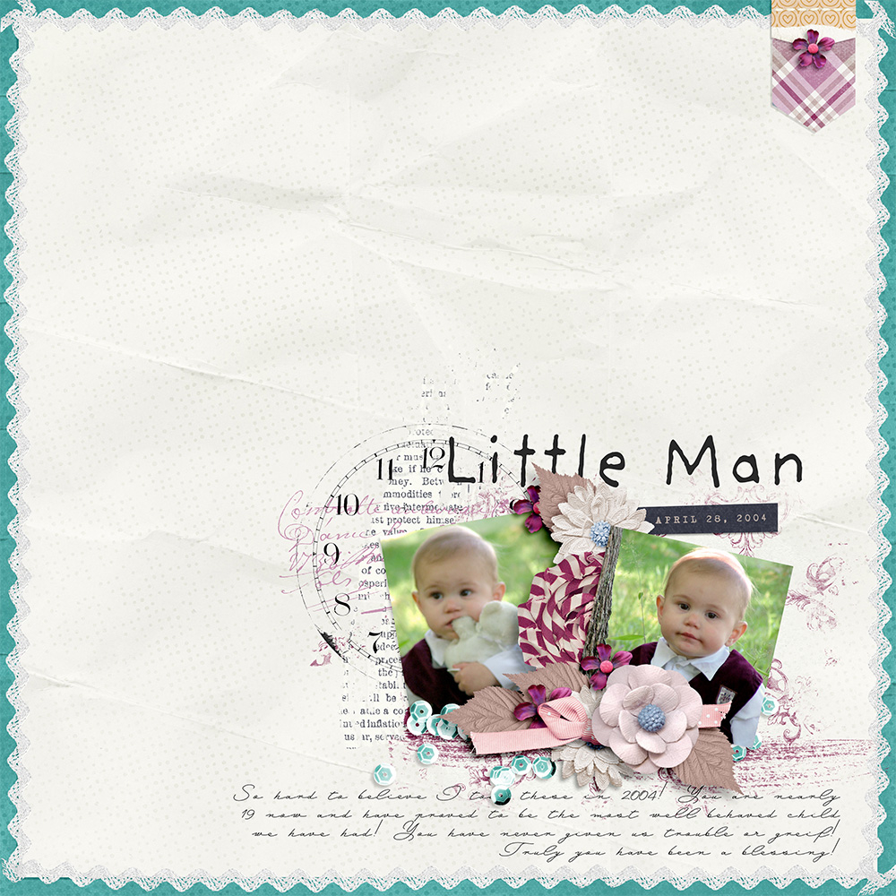 digital scrapbooking layout