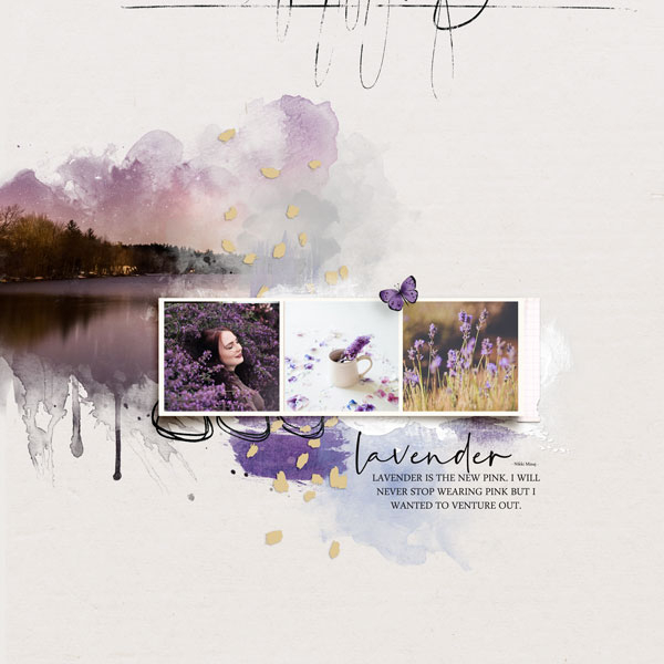 digital scrapbook layout