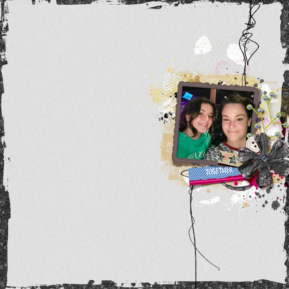 digital scrapbook layout