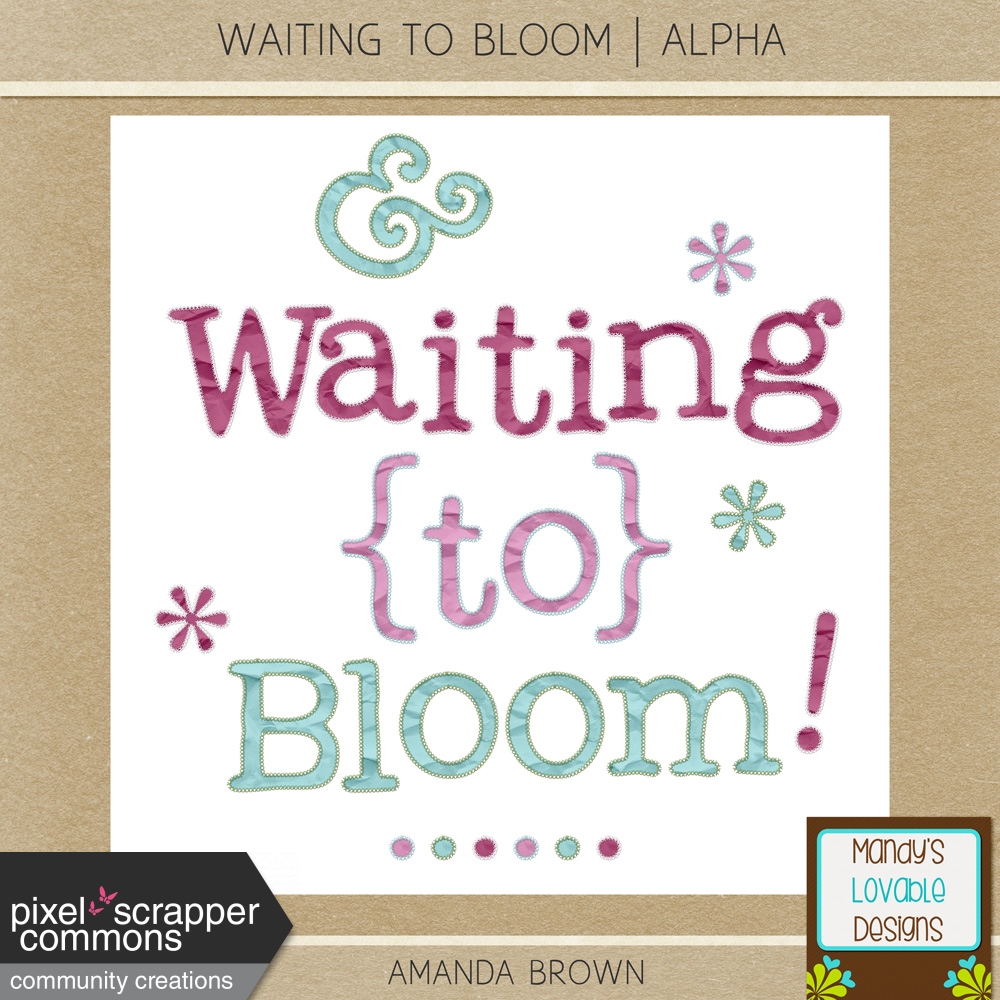 Waiting to Bloom Stitched Alpha by Amanda Lopez graphics kit