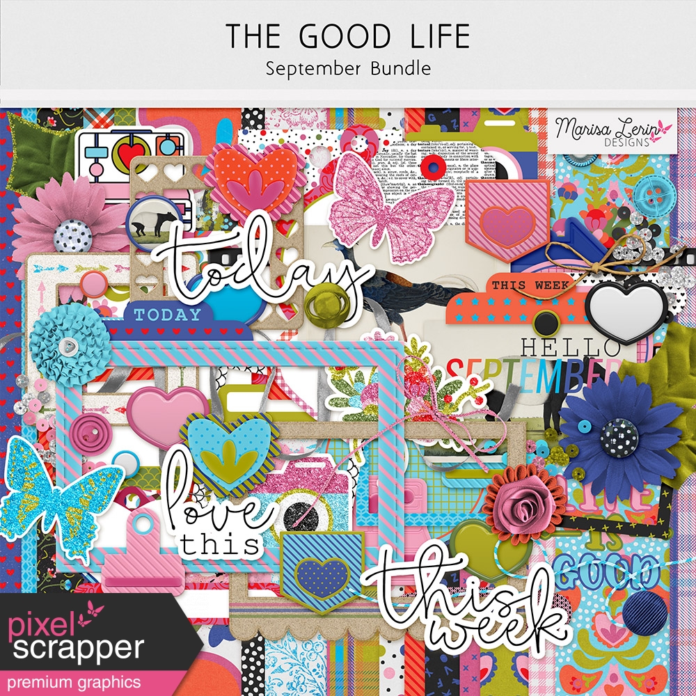 bright and fun digital scrapbooking kits