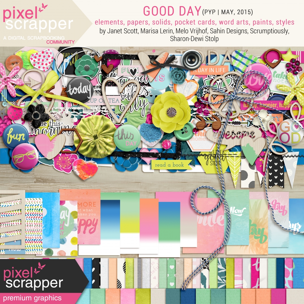 bright and fun digital scrapbooking kits