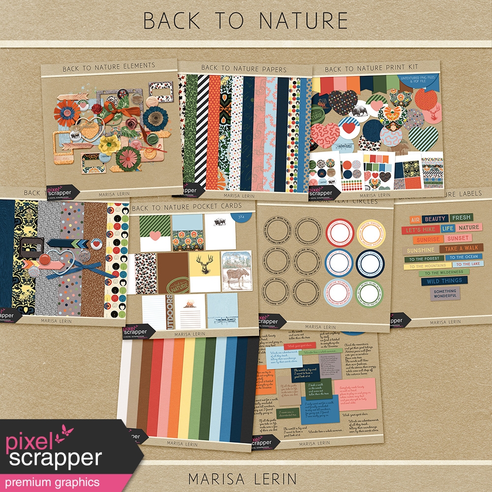 Back to Nature Bundle by Marisa Lerin | DigitalScrapbook.com Digital ...
