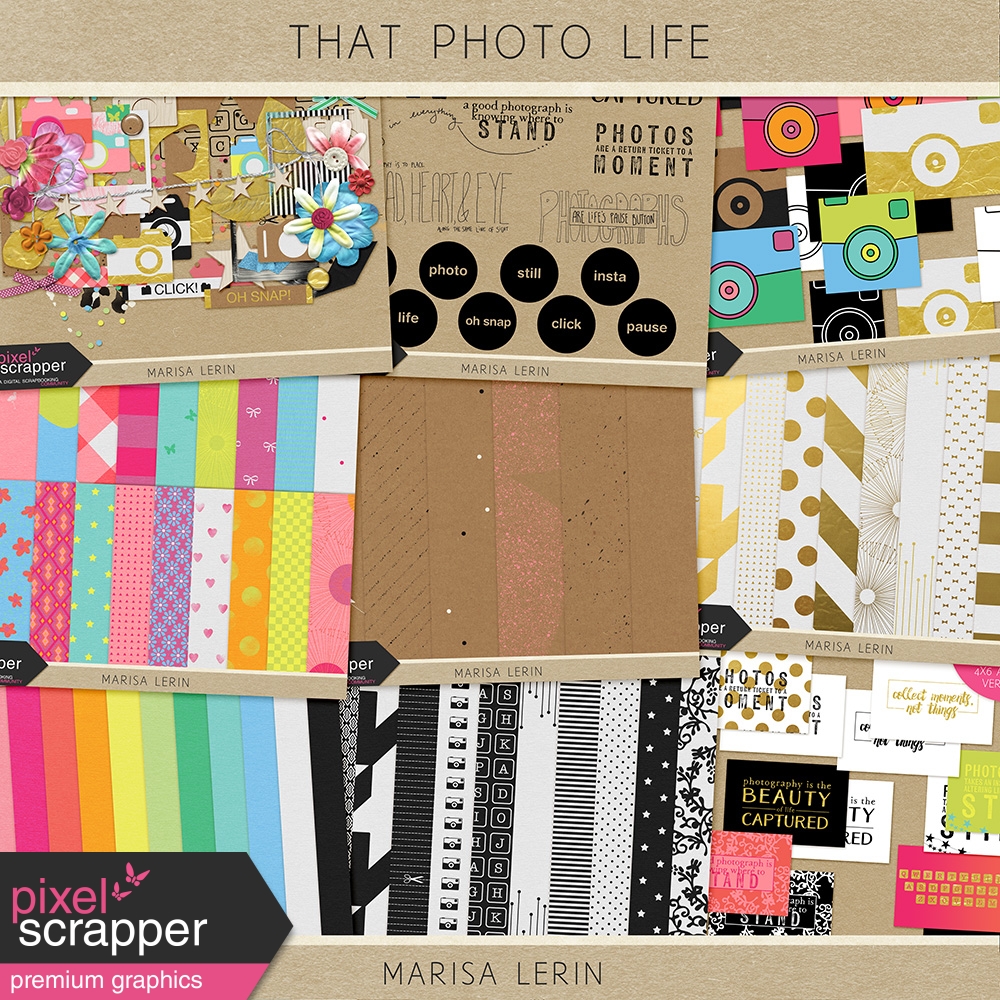 bright and fun digital scrapbooking kits