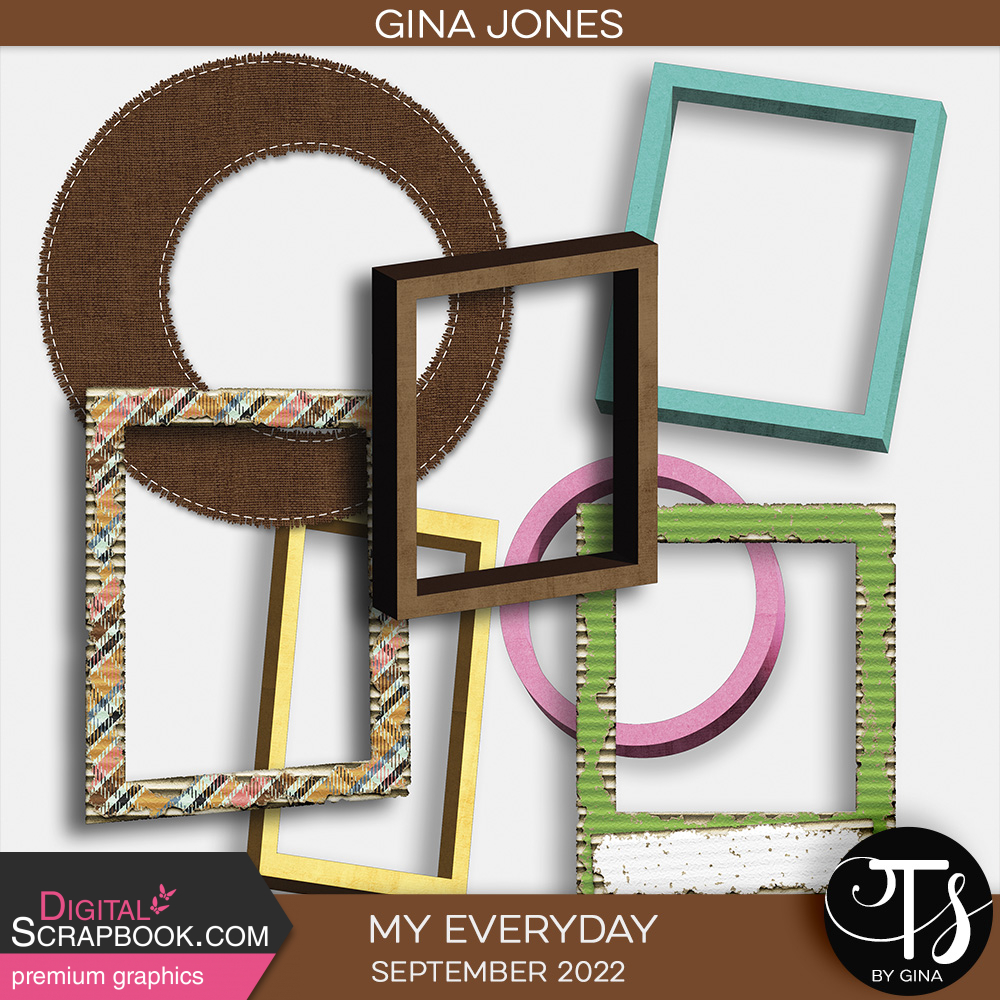 My Everyday September 2022 Frames by Gina Jones graphics kit