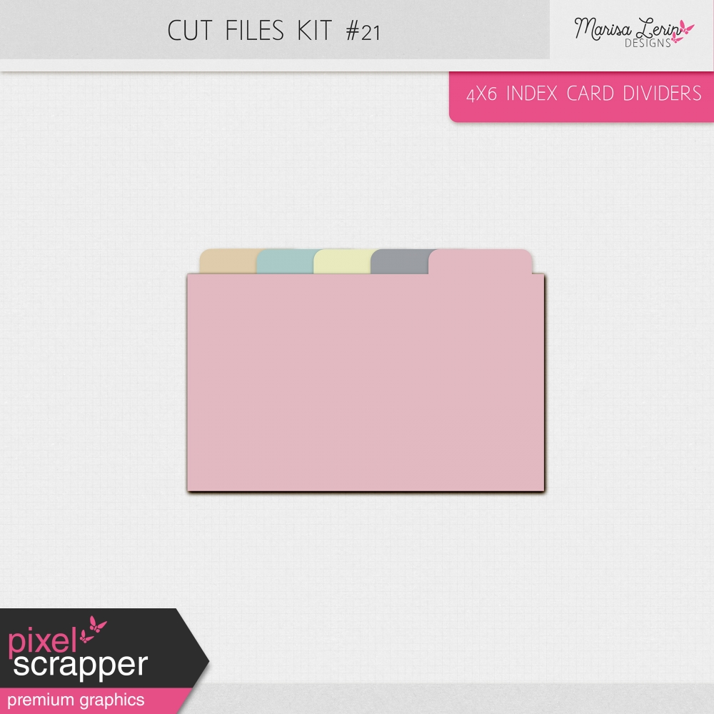 Cut Files Kit #21 - 4x6 Dividers by Marisa Lerin graphics kit