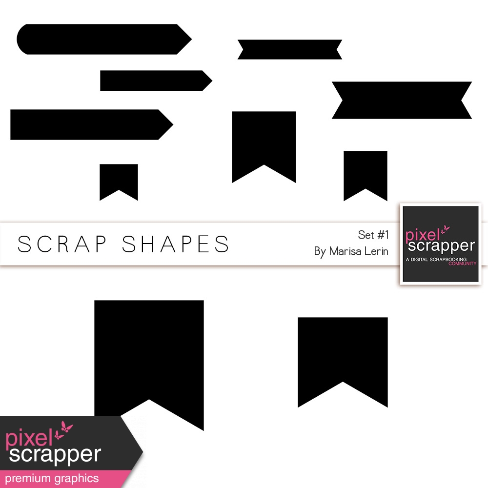 Scrap Shapes Kit 1 by Marisa Lerin graphics kit