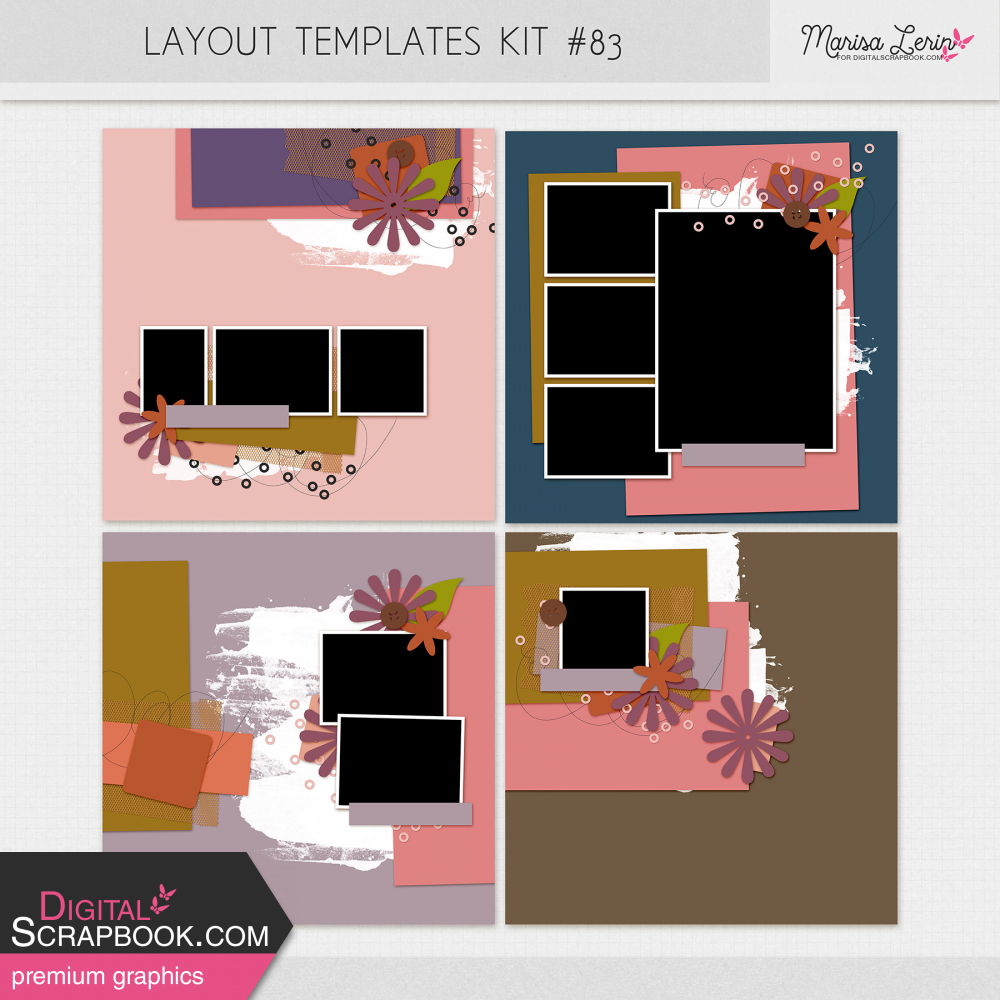 digital scrapbooking layout templates