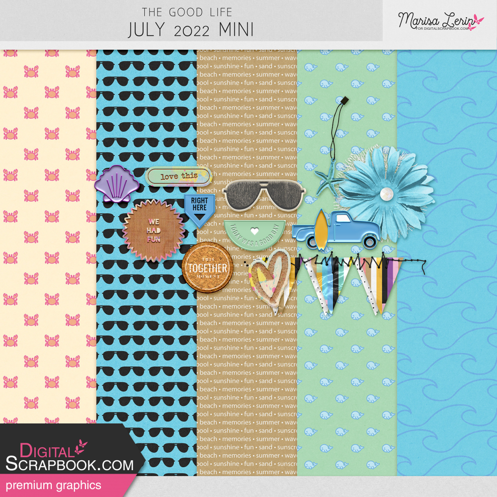 digital scrapbooking mini kit freebie