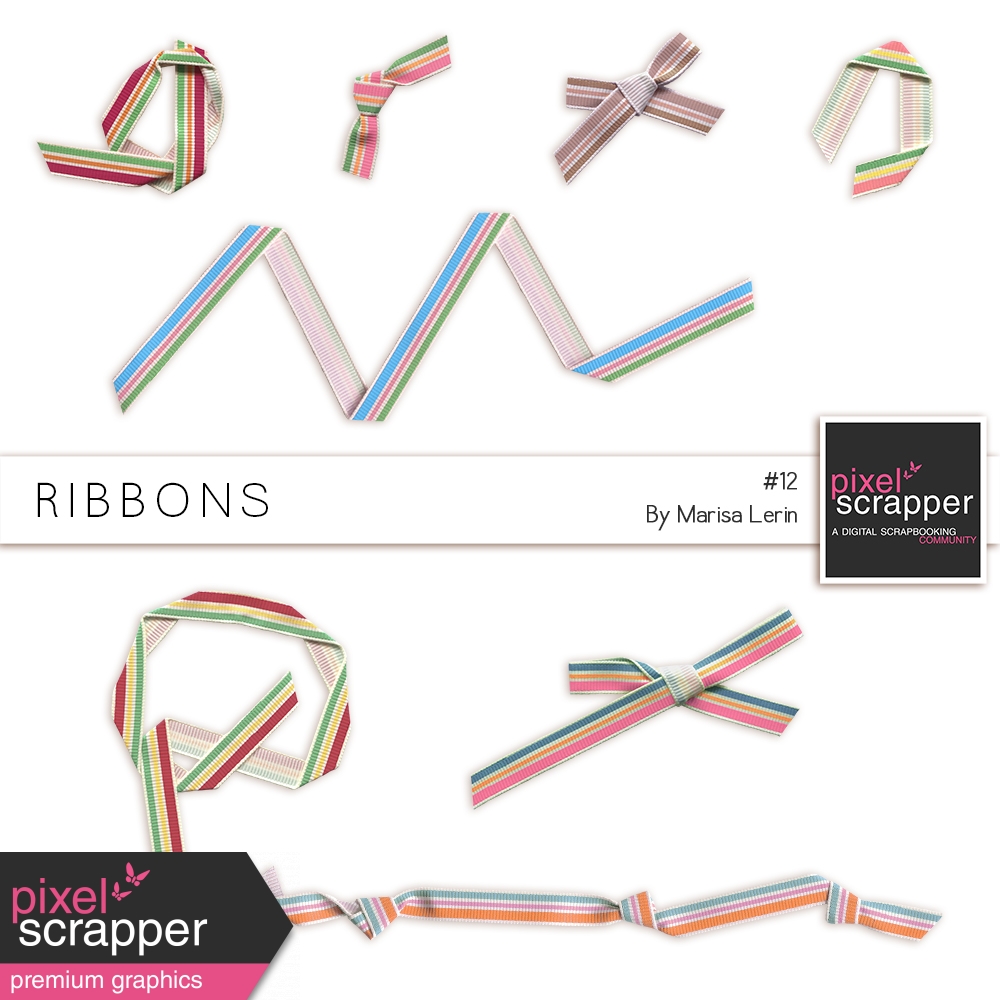 Ribbons Kit 12 by Marisa Lerin graphics kit