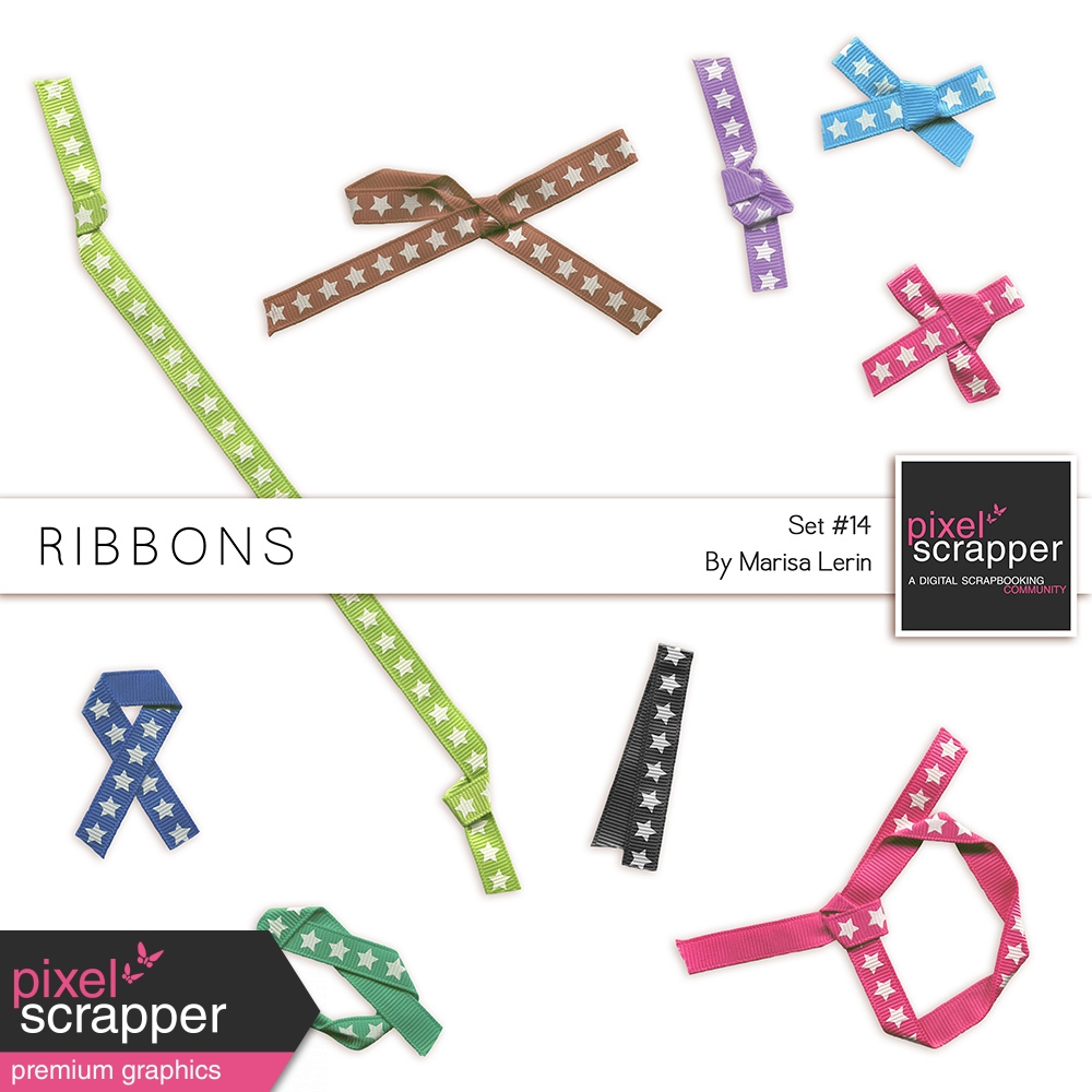 Ribbons Kit 14 by Marisa Lerin graphics kit