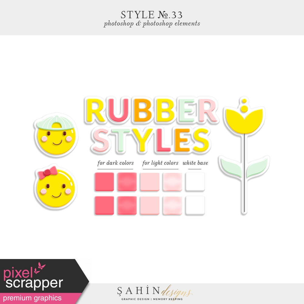 rubber photoshop layer style