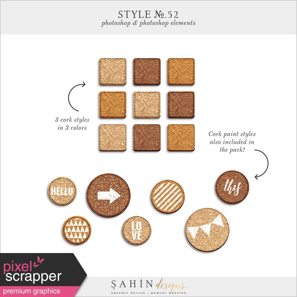 cork photoshop layer style