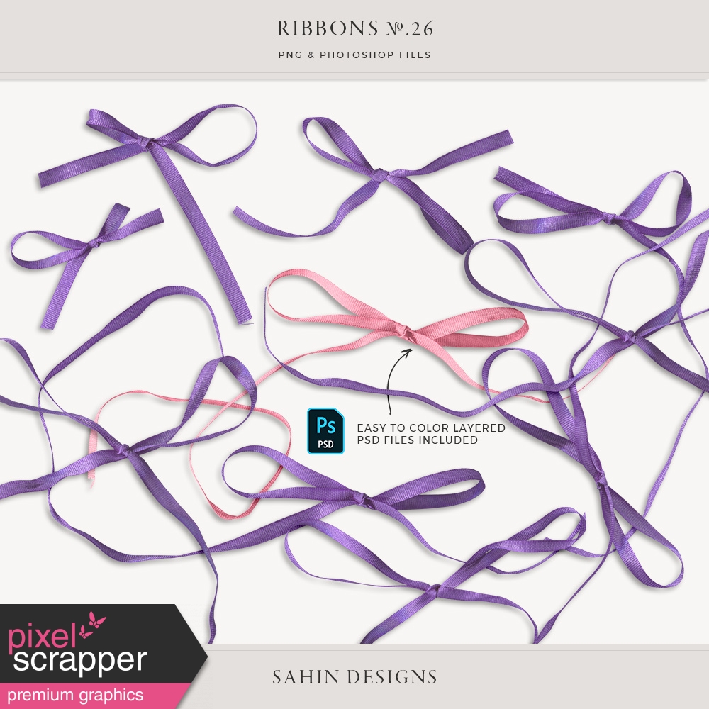 Ribbons No.26 by Elif Şahin graphics kit Digital