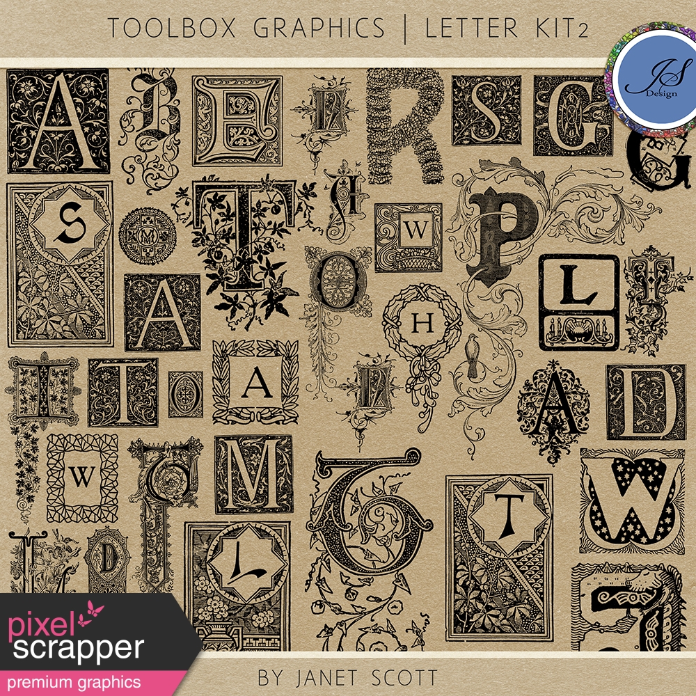Toolbox Graphics Letter Kit 2 by Kemp graphics kit