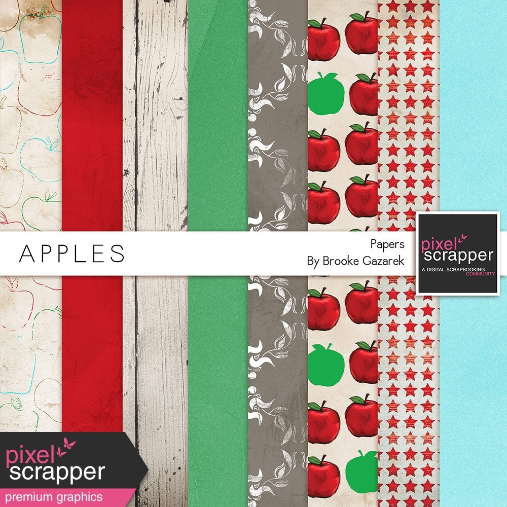 Apples Paper Kit by Brooke Gazarek graphics kit