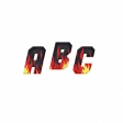 Speed Zone Black Flaming Chipboard Alpha