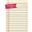 Thankful - Notebook Paper Tag