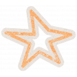 Lil Monster Orange Star Outline Sticker