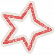 Lil Monster Red Star Outline Sticker